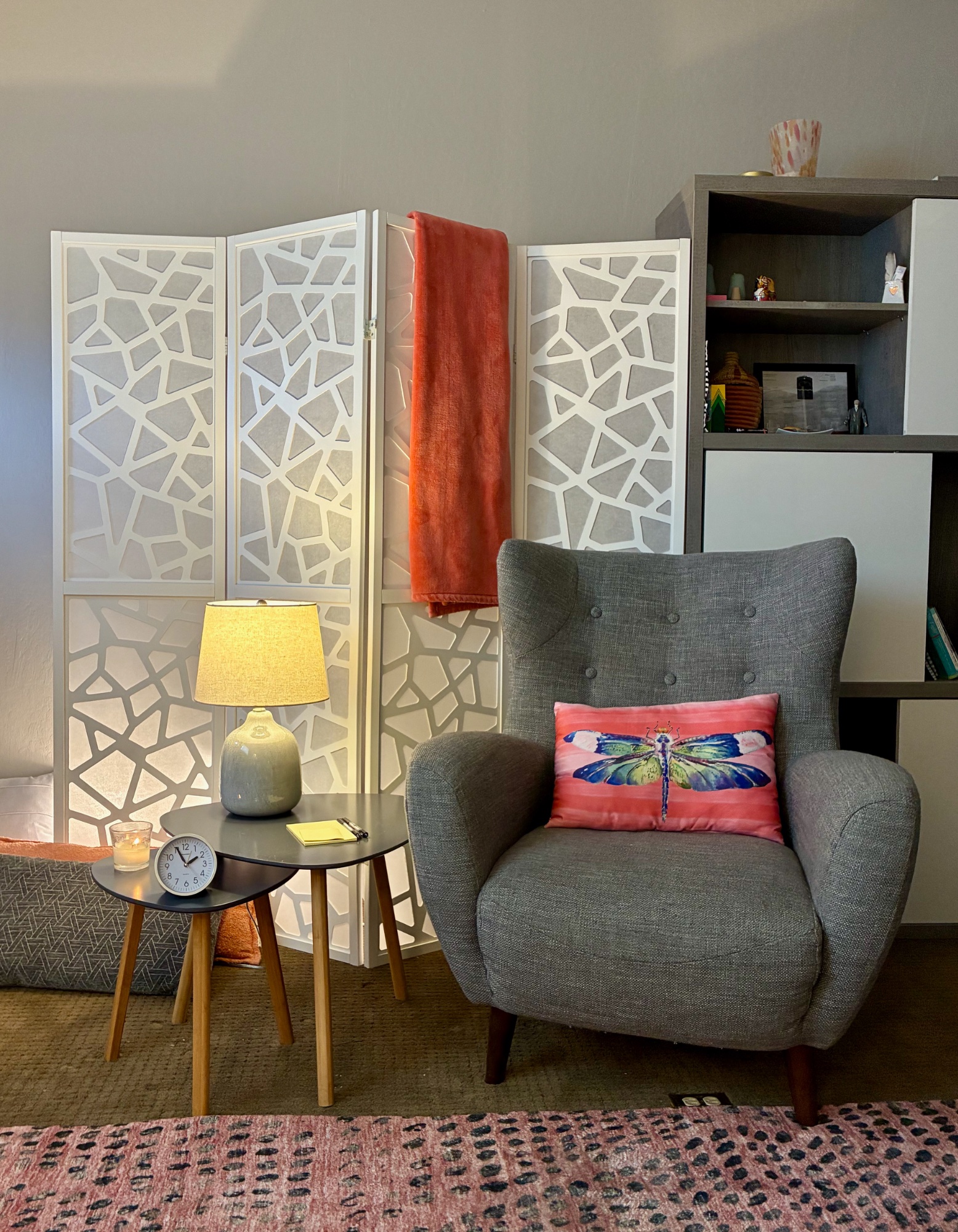 Therapy office armchair